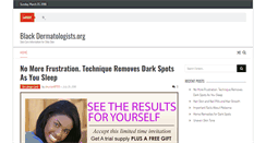 Desktop Screenshot of blackdermatologists.org