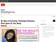 Tablet Screenshot of blackdermatologists.org